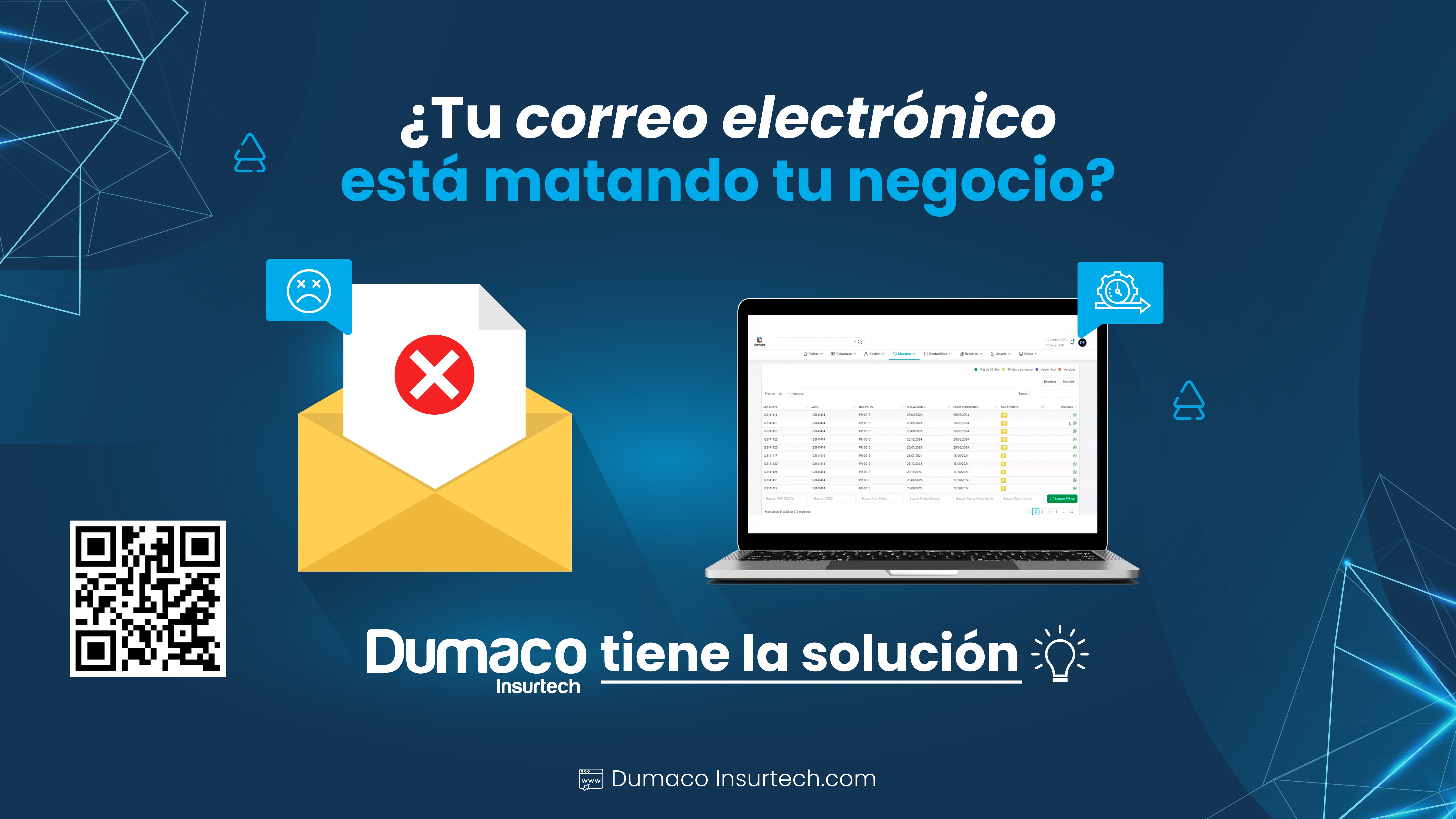 ¿Tu Correo Electrónico Está Matando tu Negocio? Dumaco Insurtech Tiene la Solución